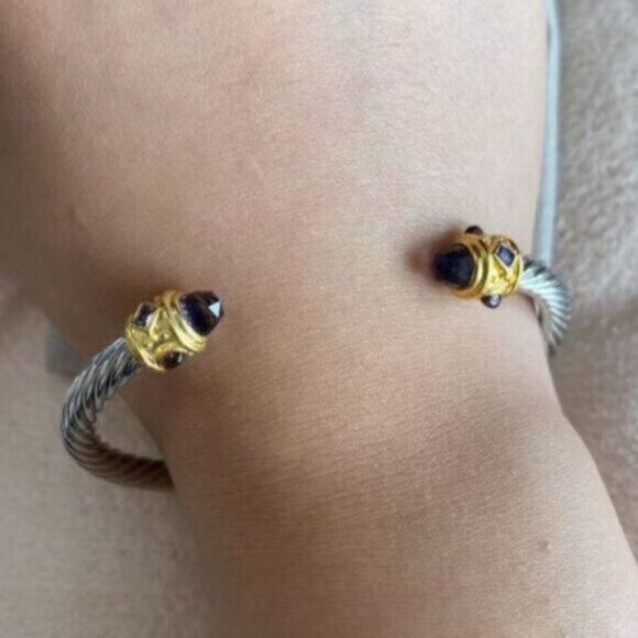 David Yurman Cable Classics Amethyst-encrusted bracelet 5mm - Picture 6 of 6